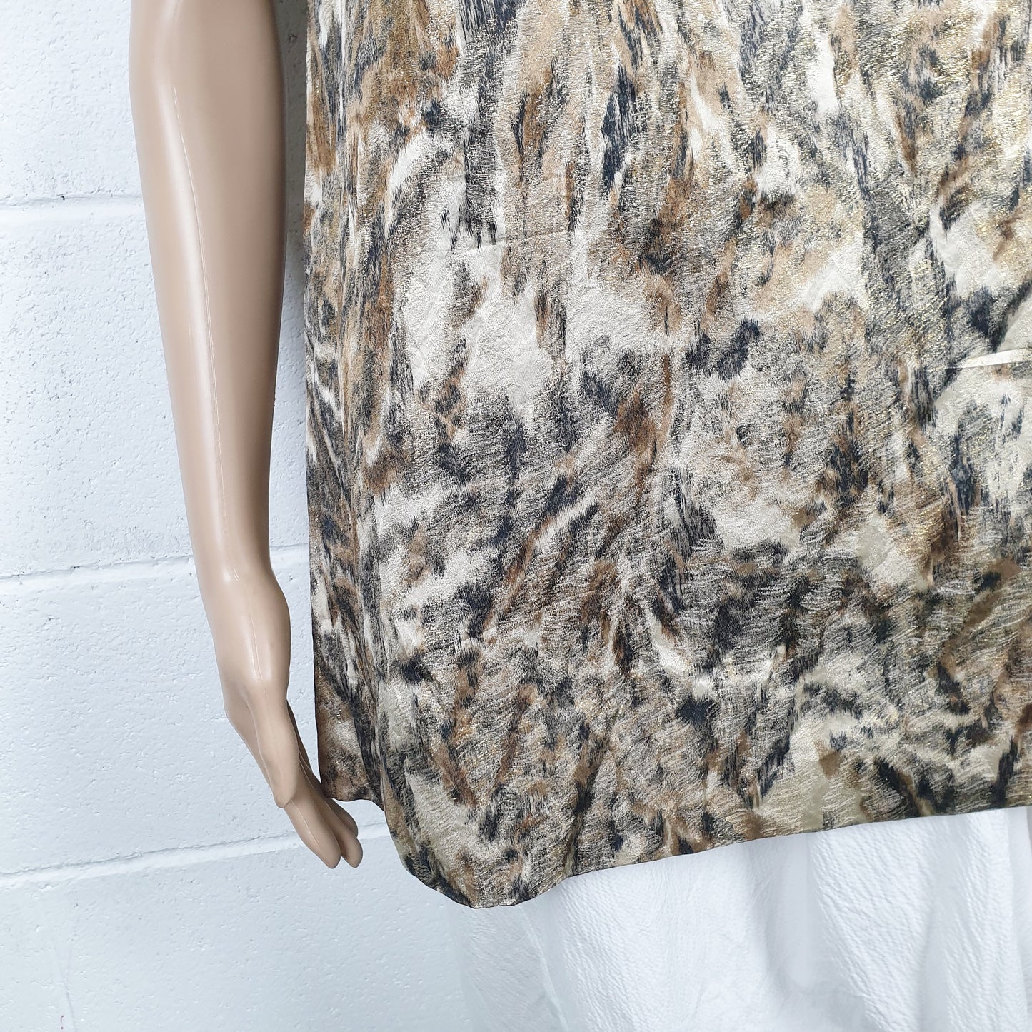 Top sartoriale pennellate oro
