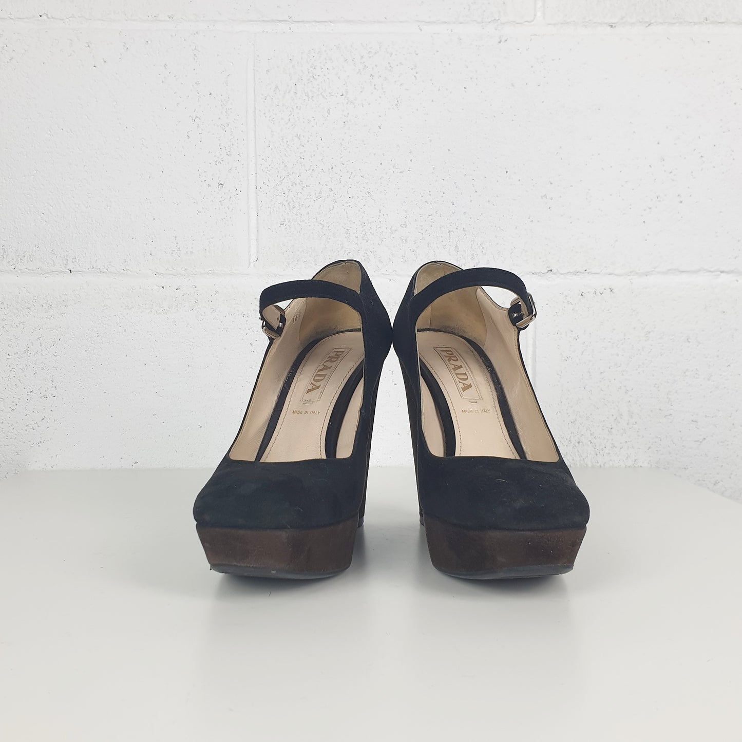 Scarpe Prada con zeppa