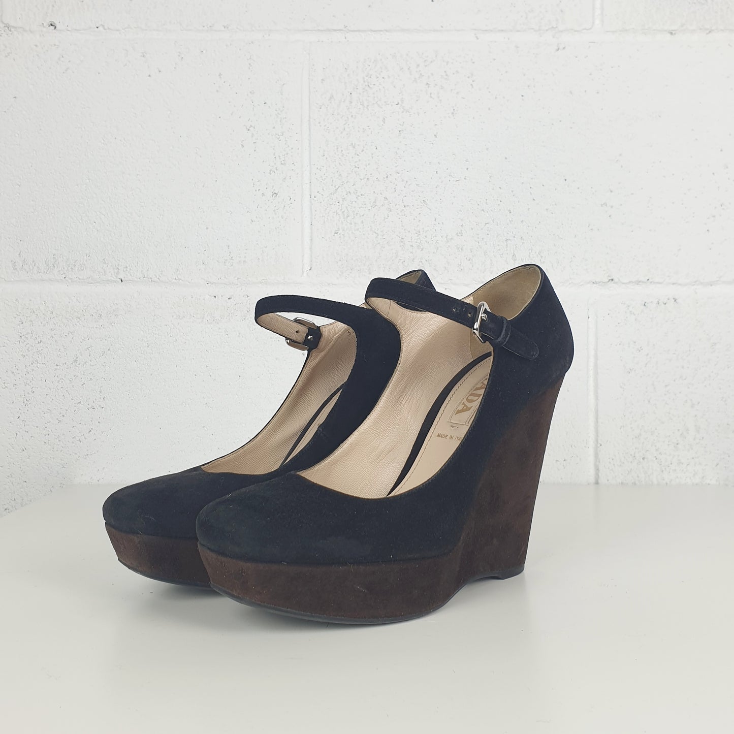 Scarpe Prada con zeppa