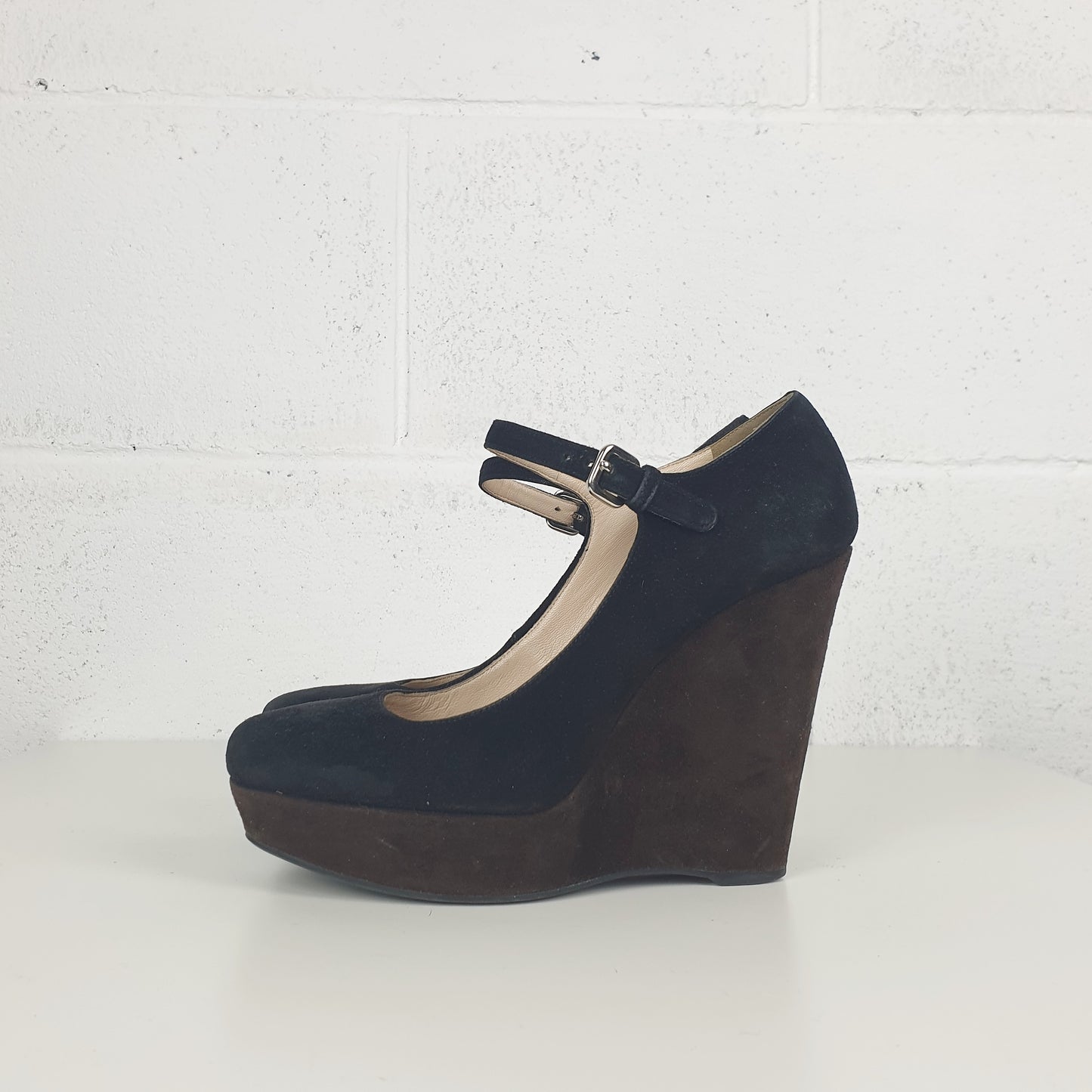 Scarpe Prada con zeppa