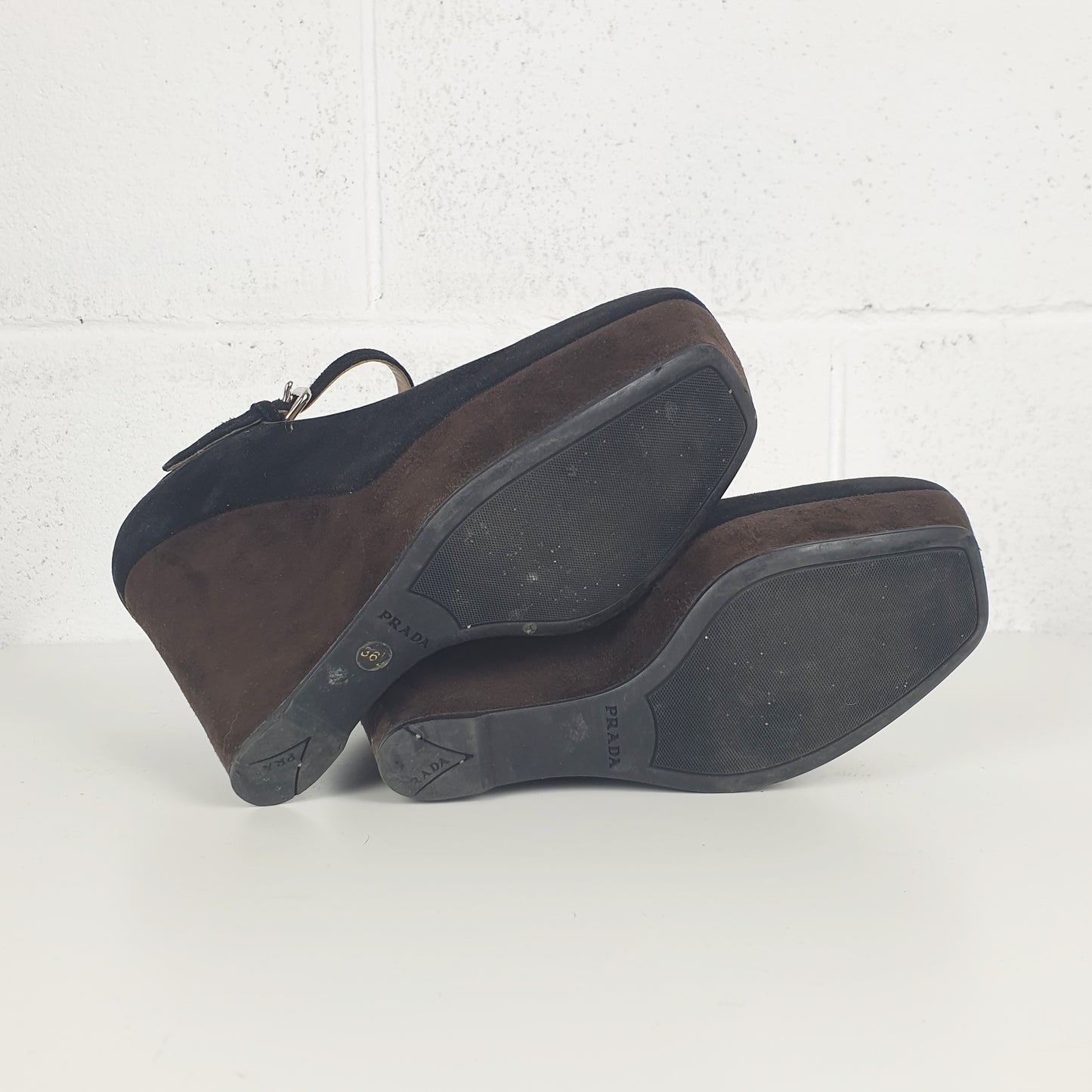 Scarpe Prada con zeppa