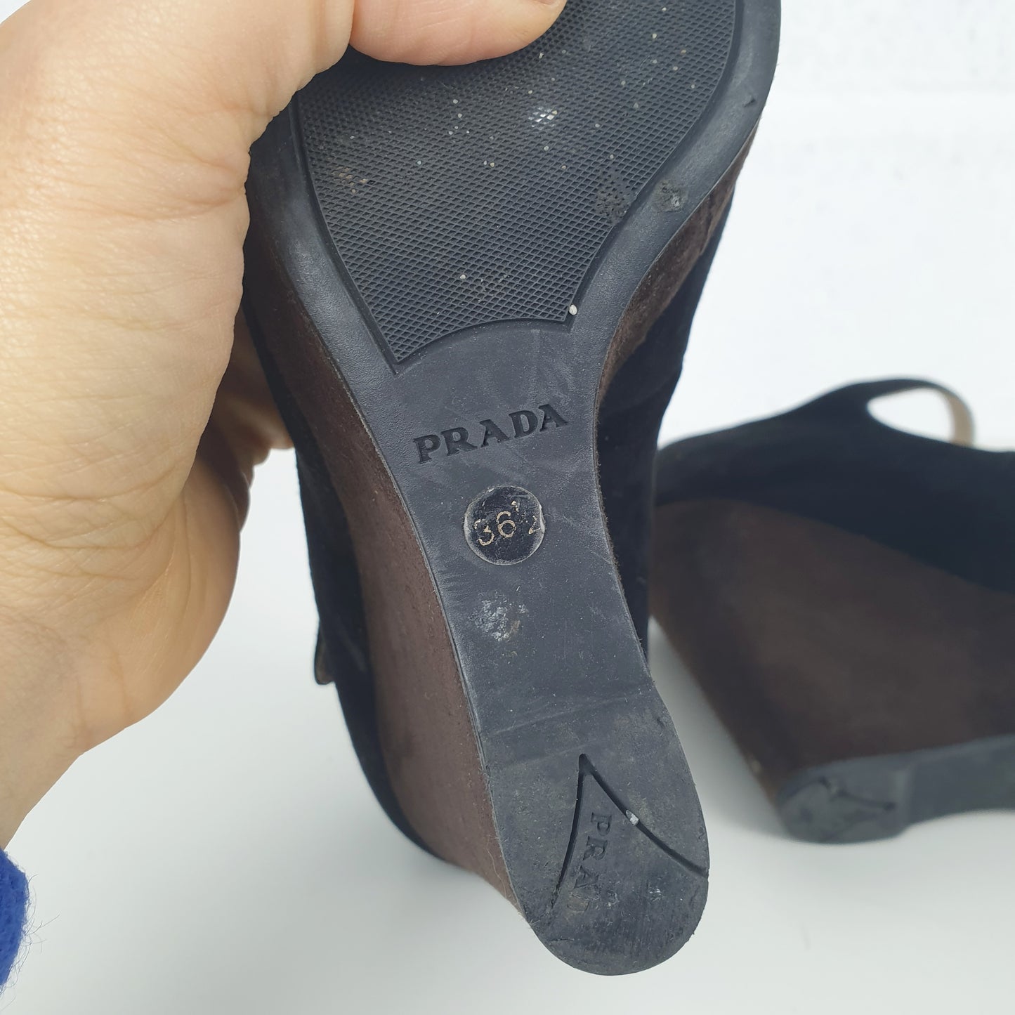 Scarpe Prada con zeppa