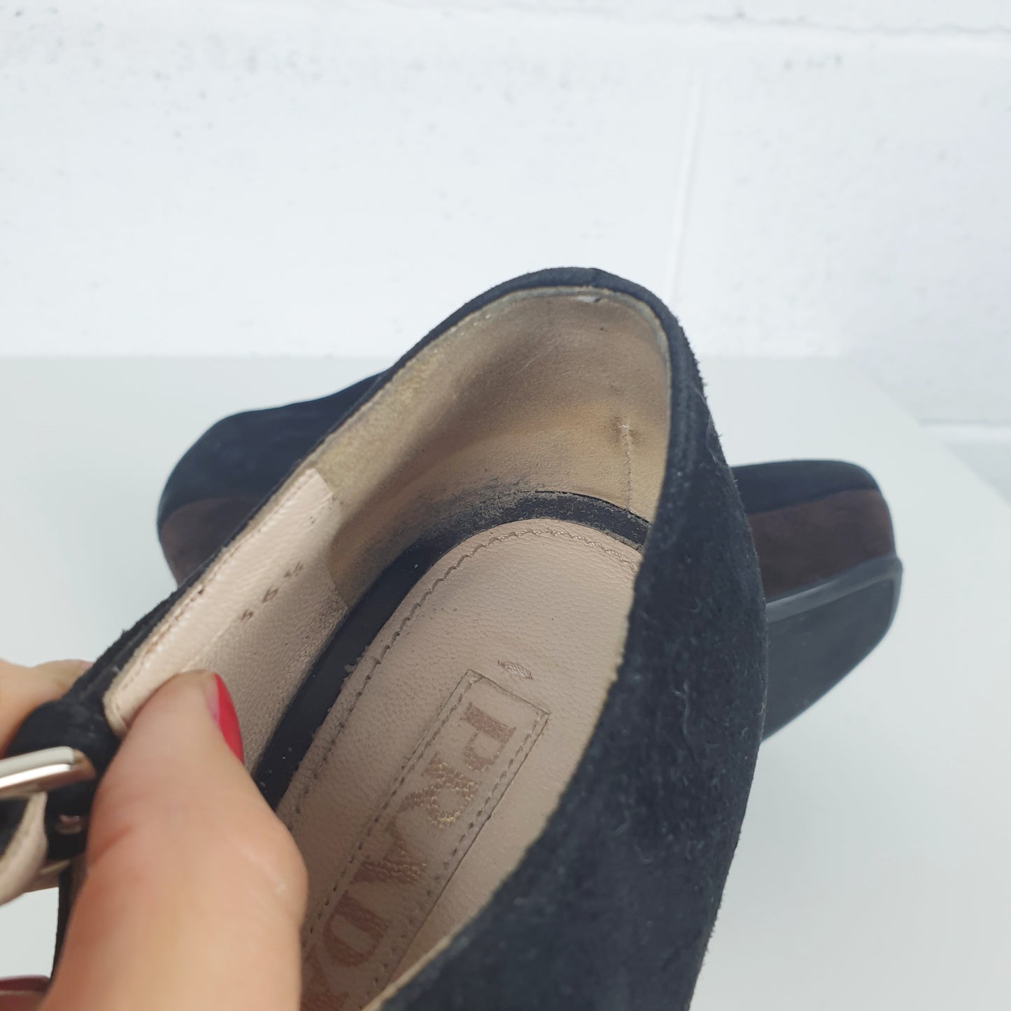 Scarpe Prada con zeppa