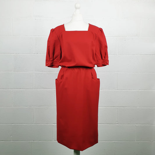 Abito rosso Gabardine Montblanc