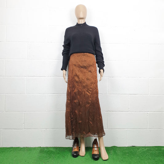 Maxi gonna Trussardi color rame