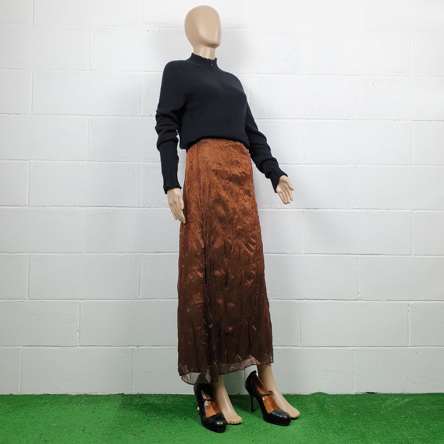 Maxi gonna Trussardi color rame