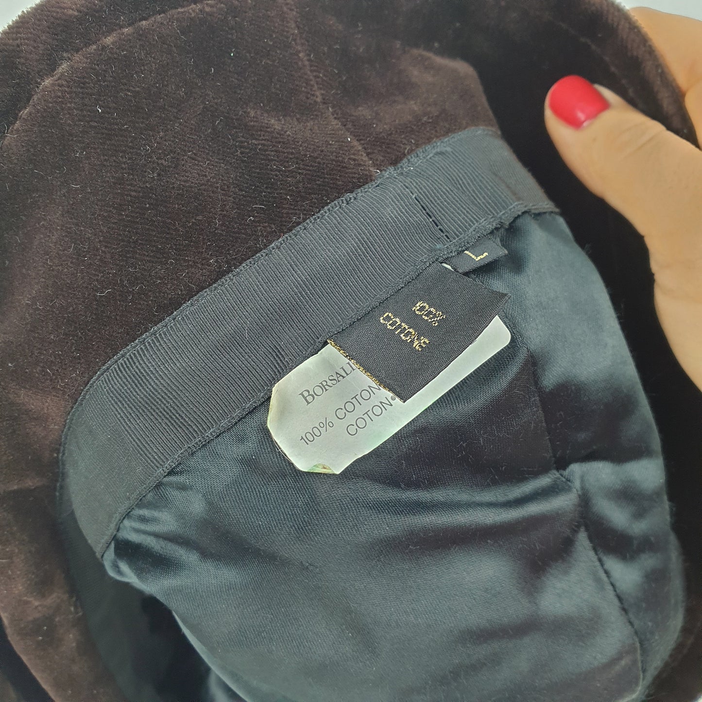 Cappello Borsalino velluto marrone