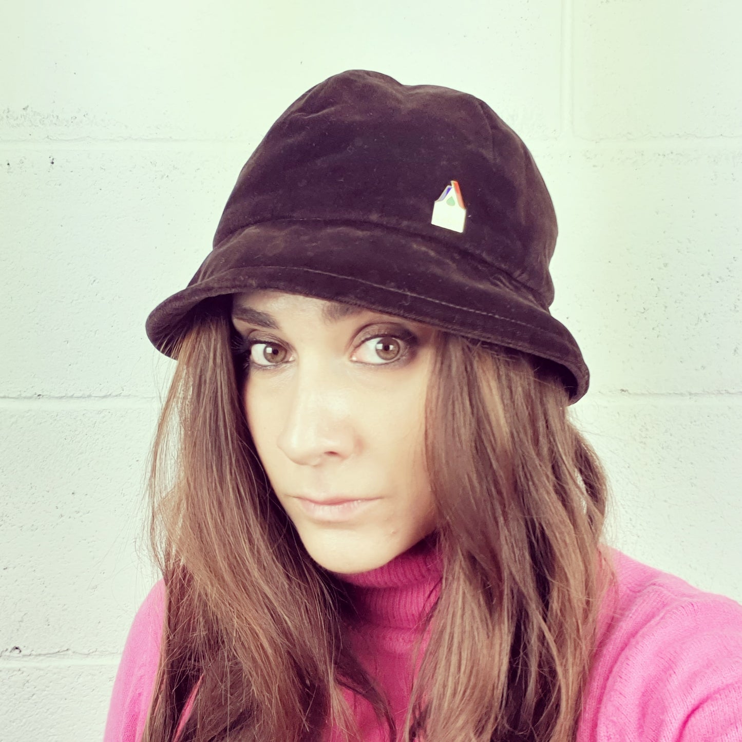 Cappello Borsalino velluto marrone