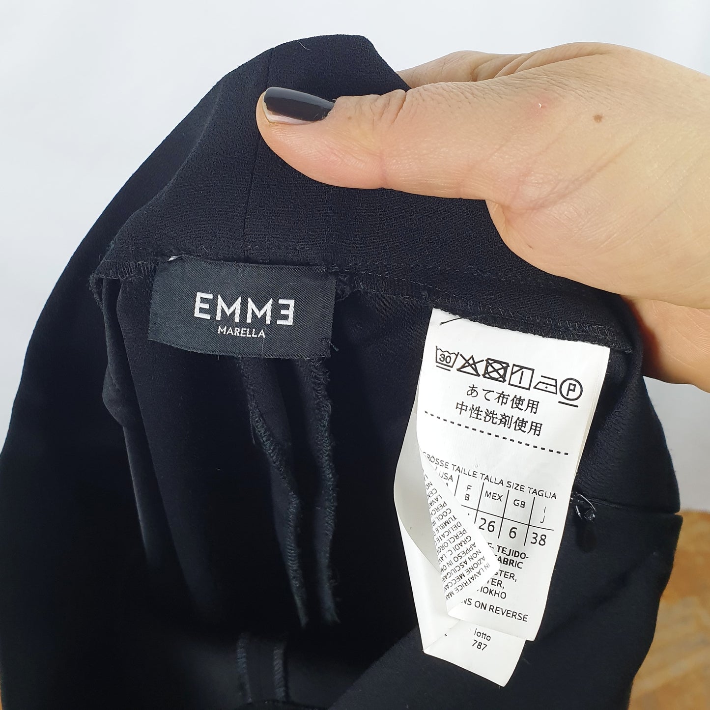 Pantaloni neri Emme Marella