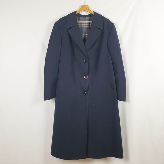 Cappotto oversize blu notte