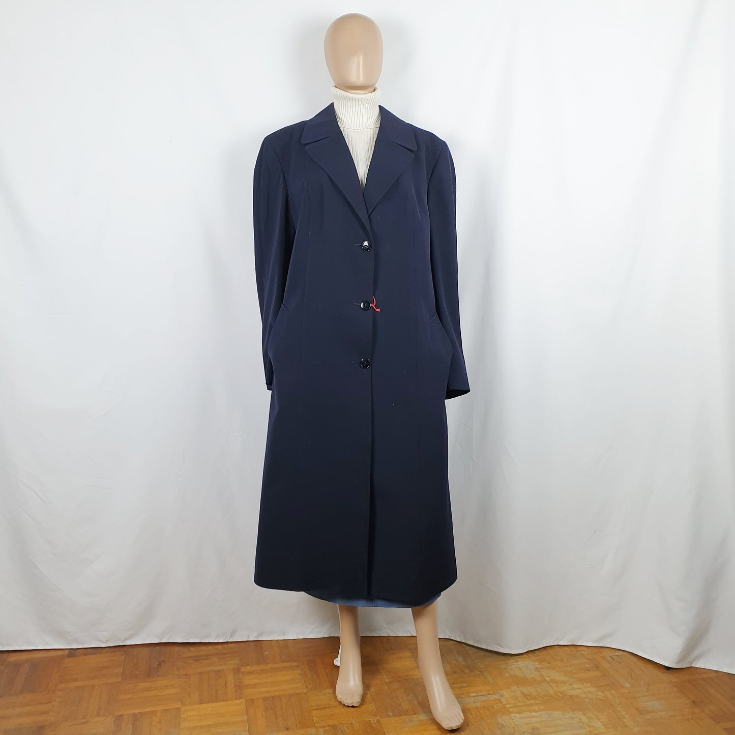 Cappotto oversize blu notte