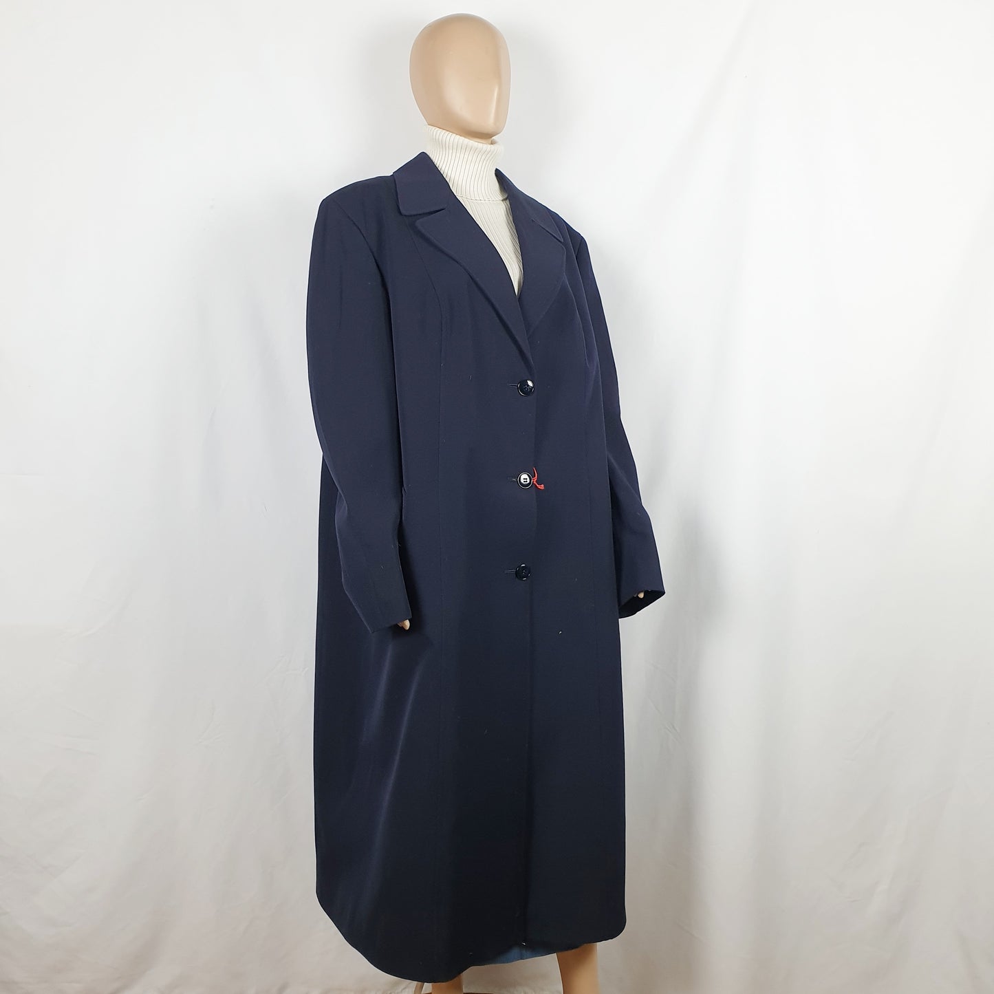 Cappotto oversize blu notte