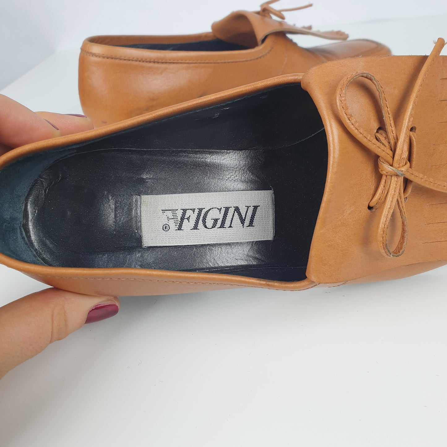 Mocassini Figini con frange