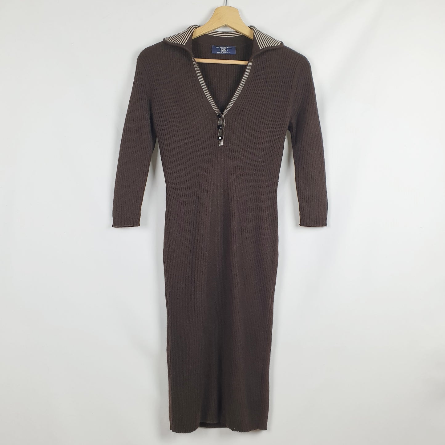 Abito cashmere marrone