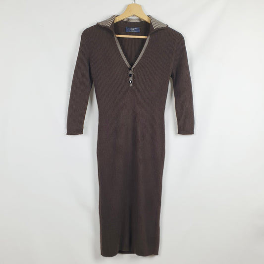 Abito cashmere marrone