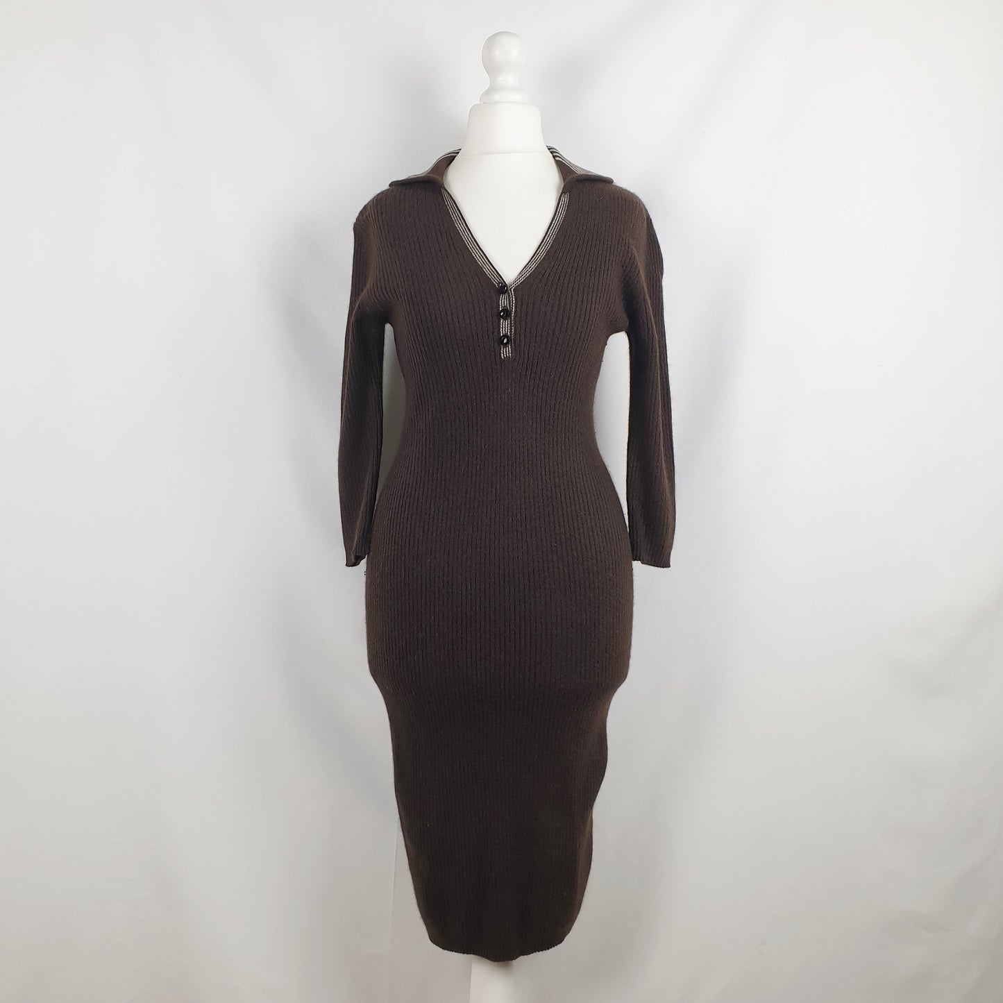 Abito cashmere marrone