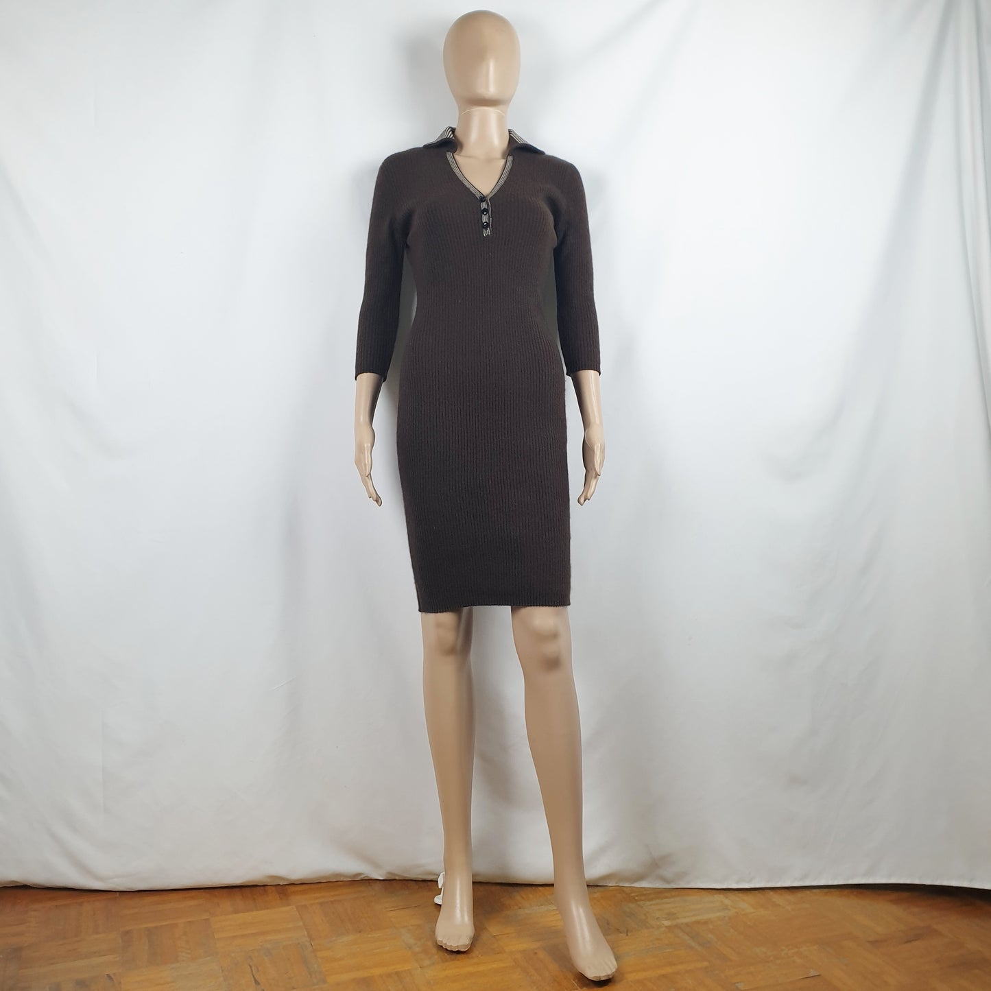 Abito cashmere marrone