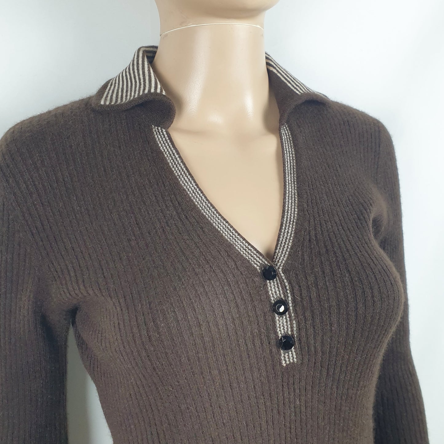 Abito cashmere marrone