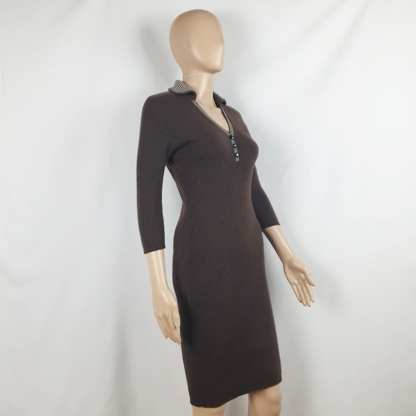 Abito cashmere marrone