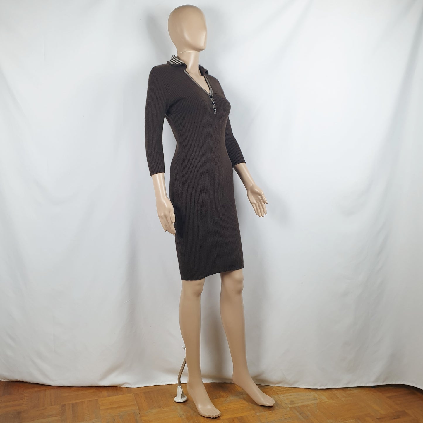 Abito cashmere marrone