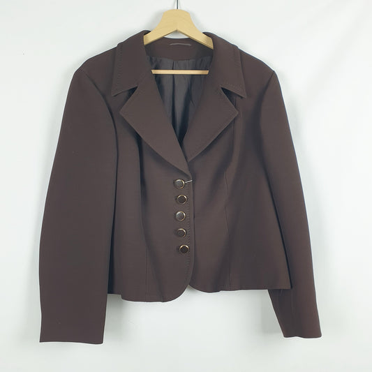 Blazer vintage marrone Meribel Marzotto