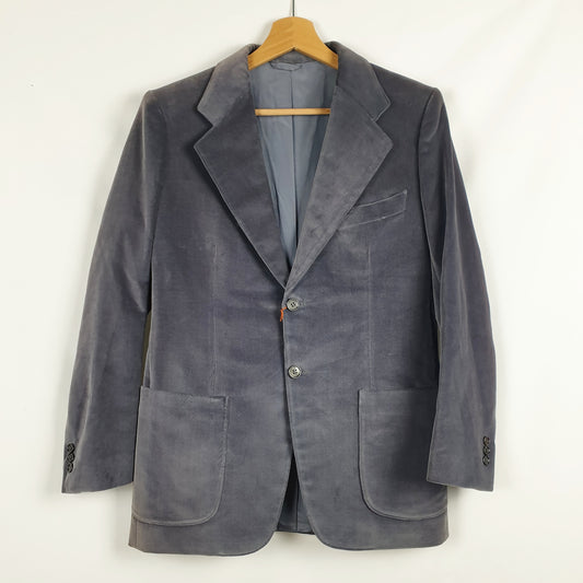 Blazer uomo velluto grigio