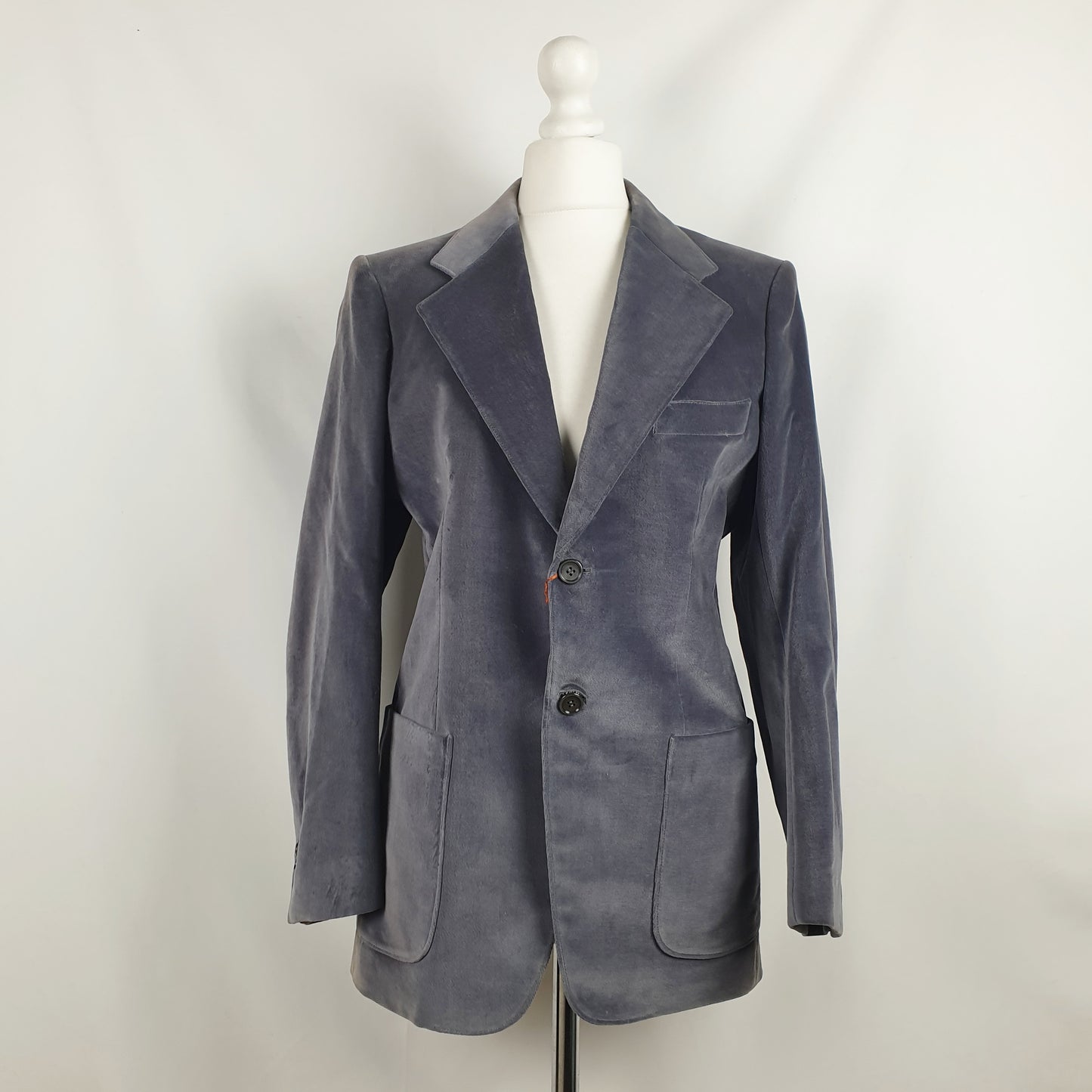 Blazer uomo velluto grigio