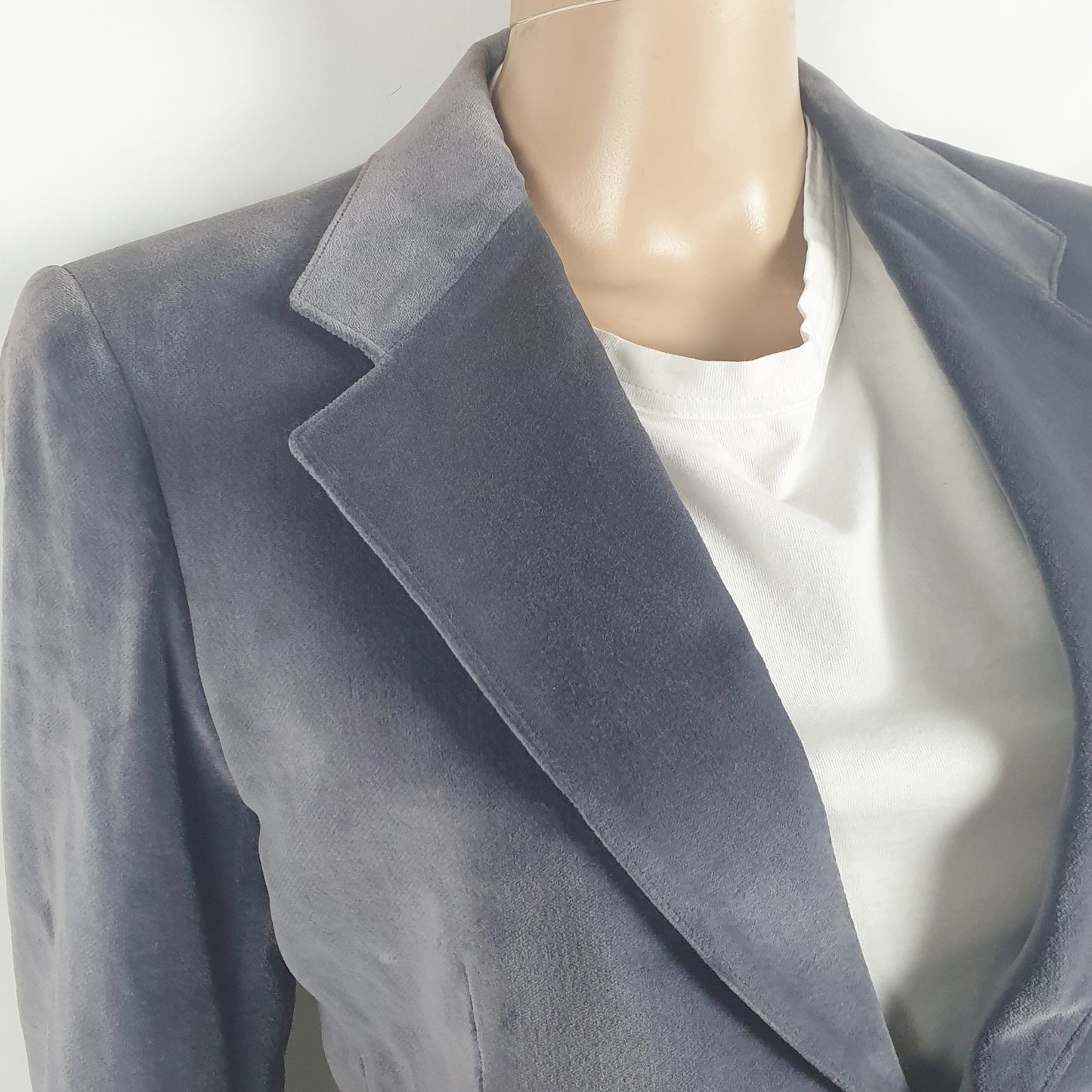 Blazer uomo velluto grigio