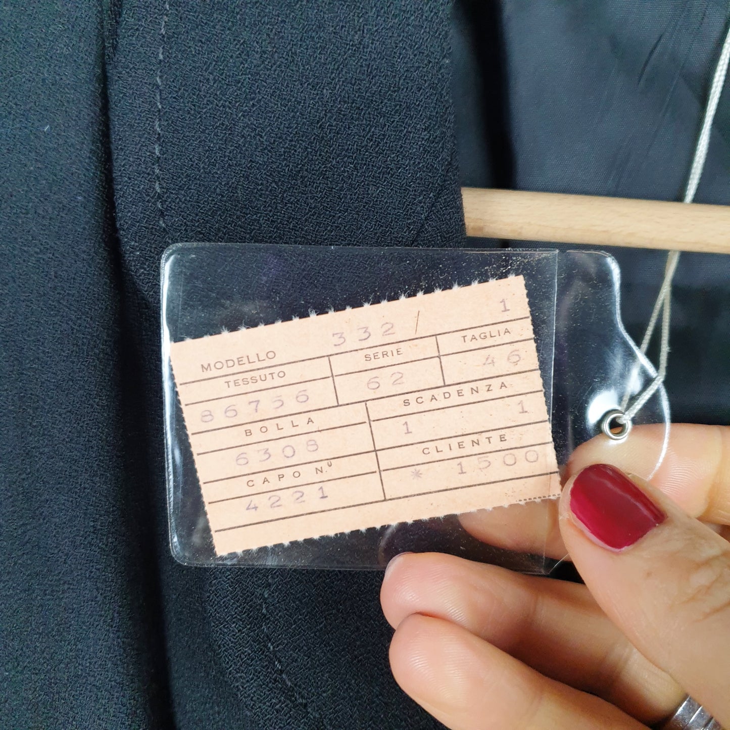 Blazer vintage nero bottoni rivestiti