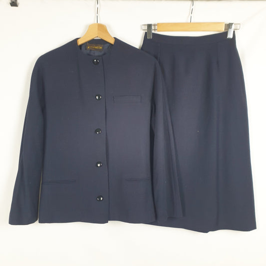 Completo vintage Paulette blu notte