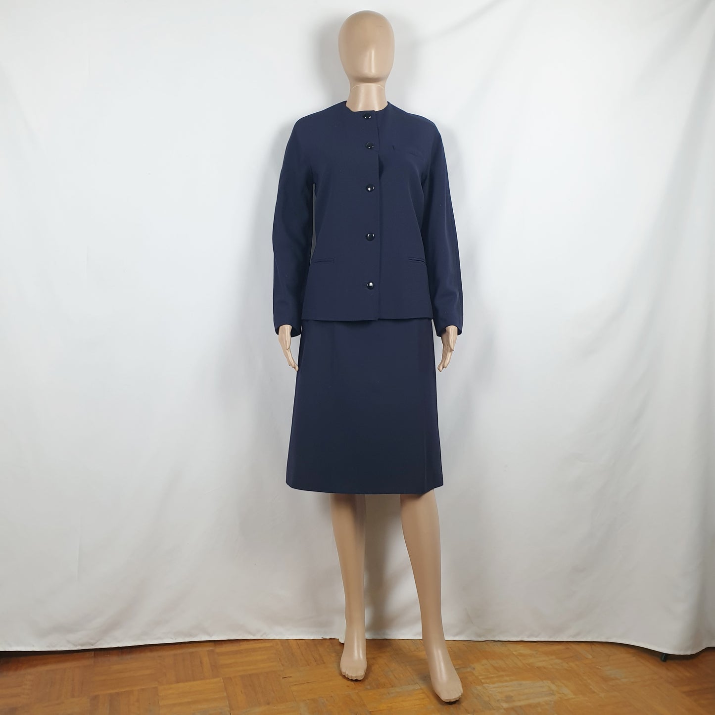 Completo vintage Paulette blu notte