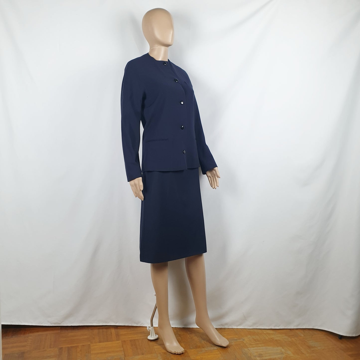 Completo vintage Paulette blu notte