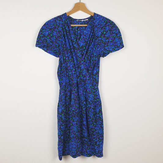 Vestito corto floreale Saint Laurent rive gauche