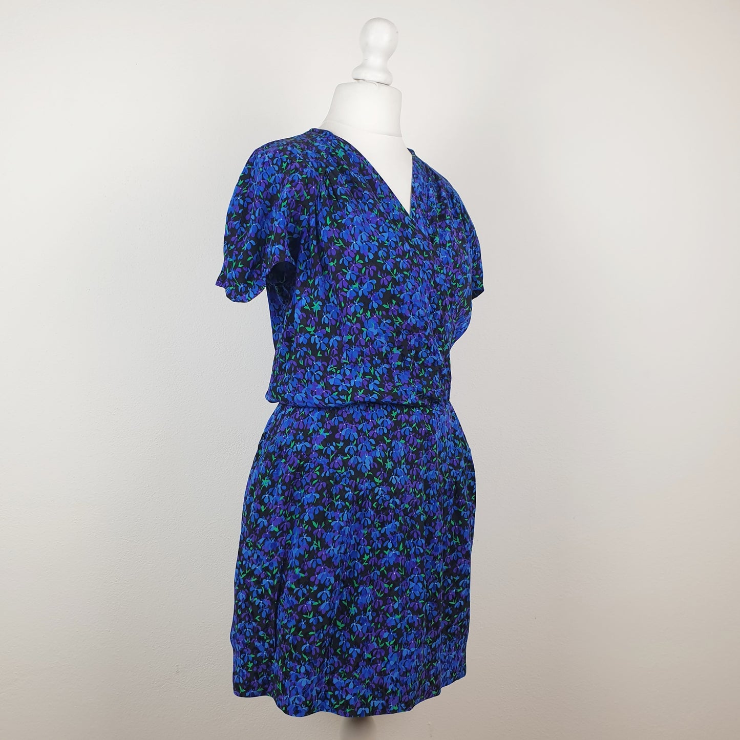 Vestito corto floreale Saint Laurent rive gauche