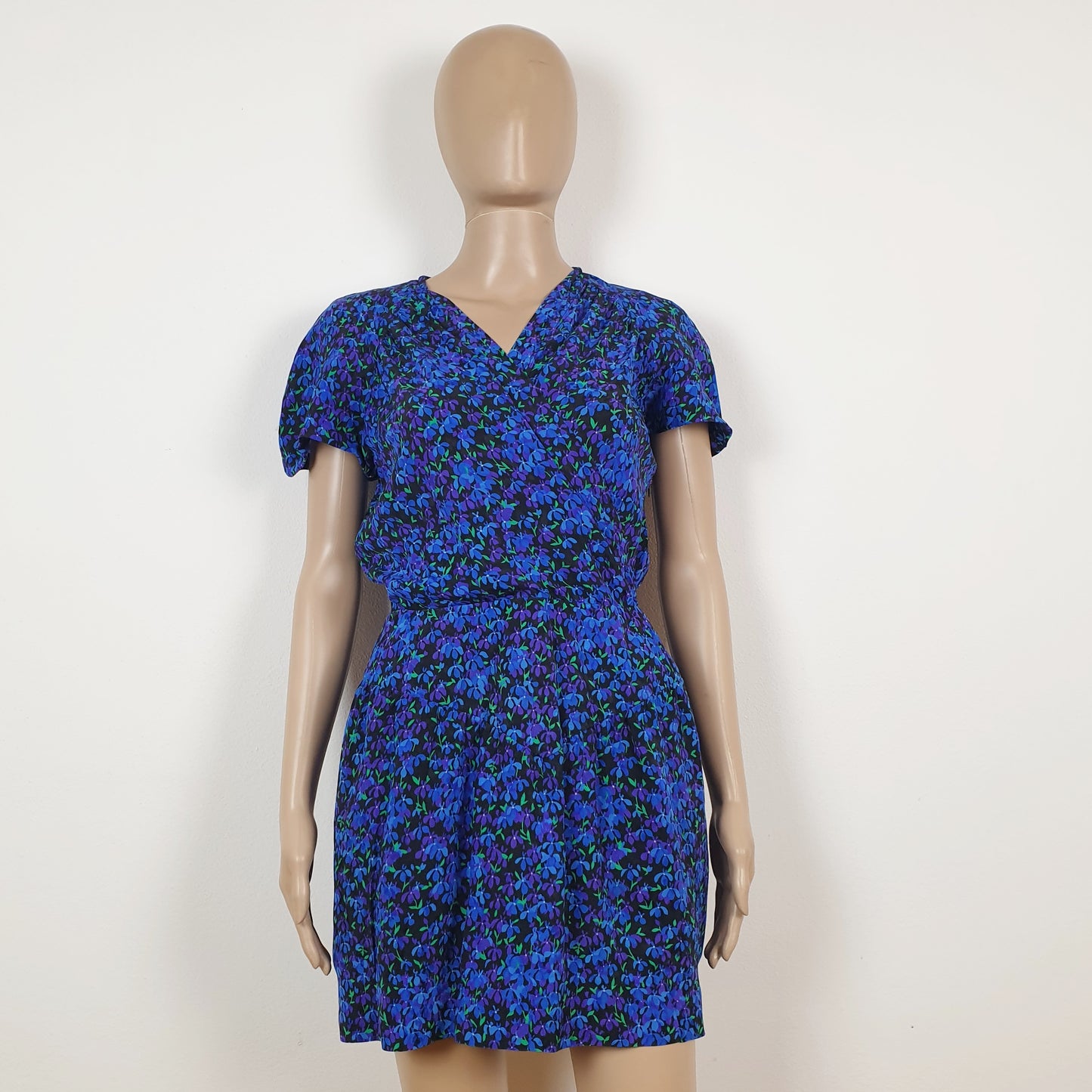 Vestito corto floreale Saint Laurent rive gauche