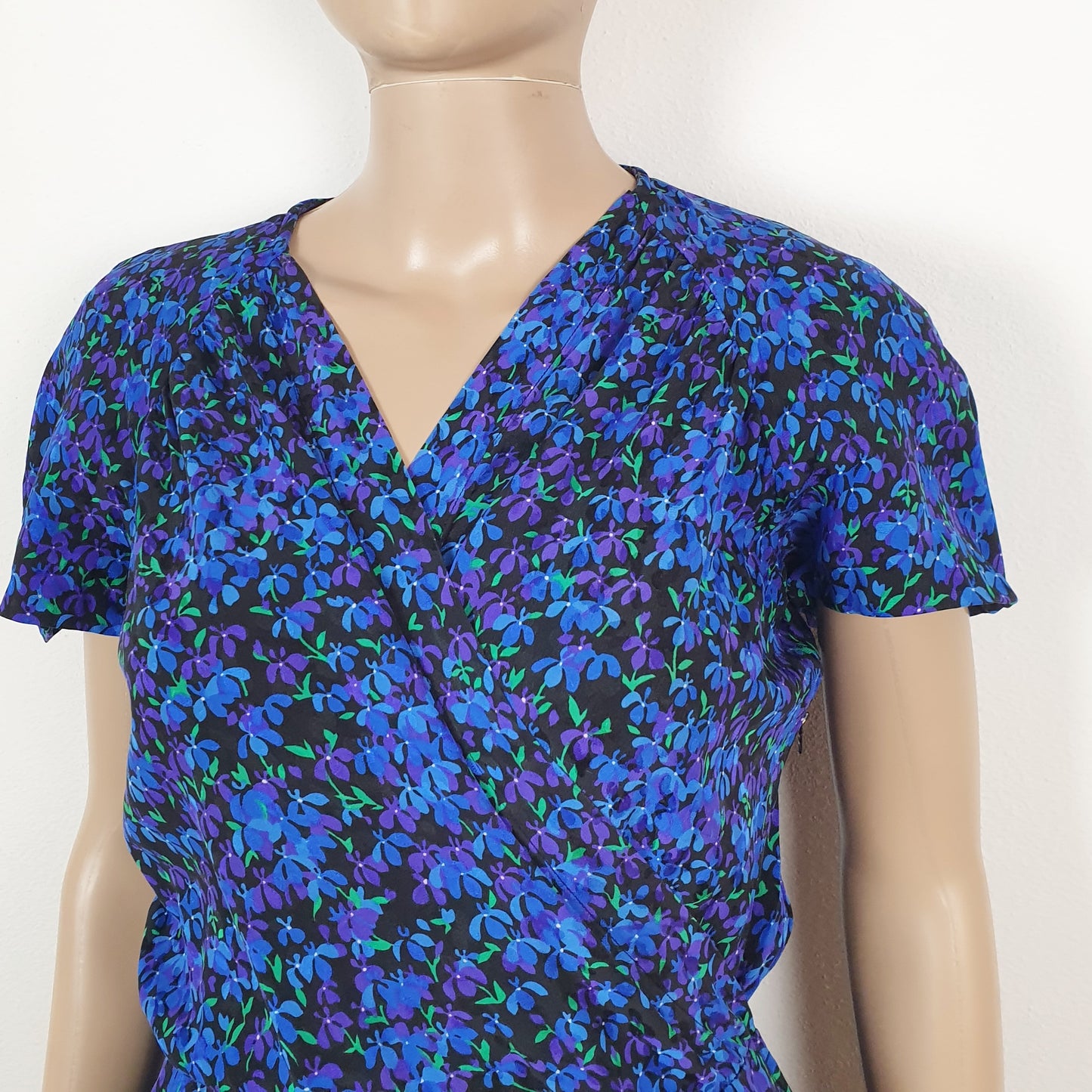 Vestito corto floreale Saint Laurent rive gauche