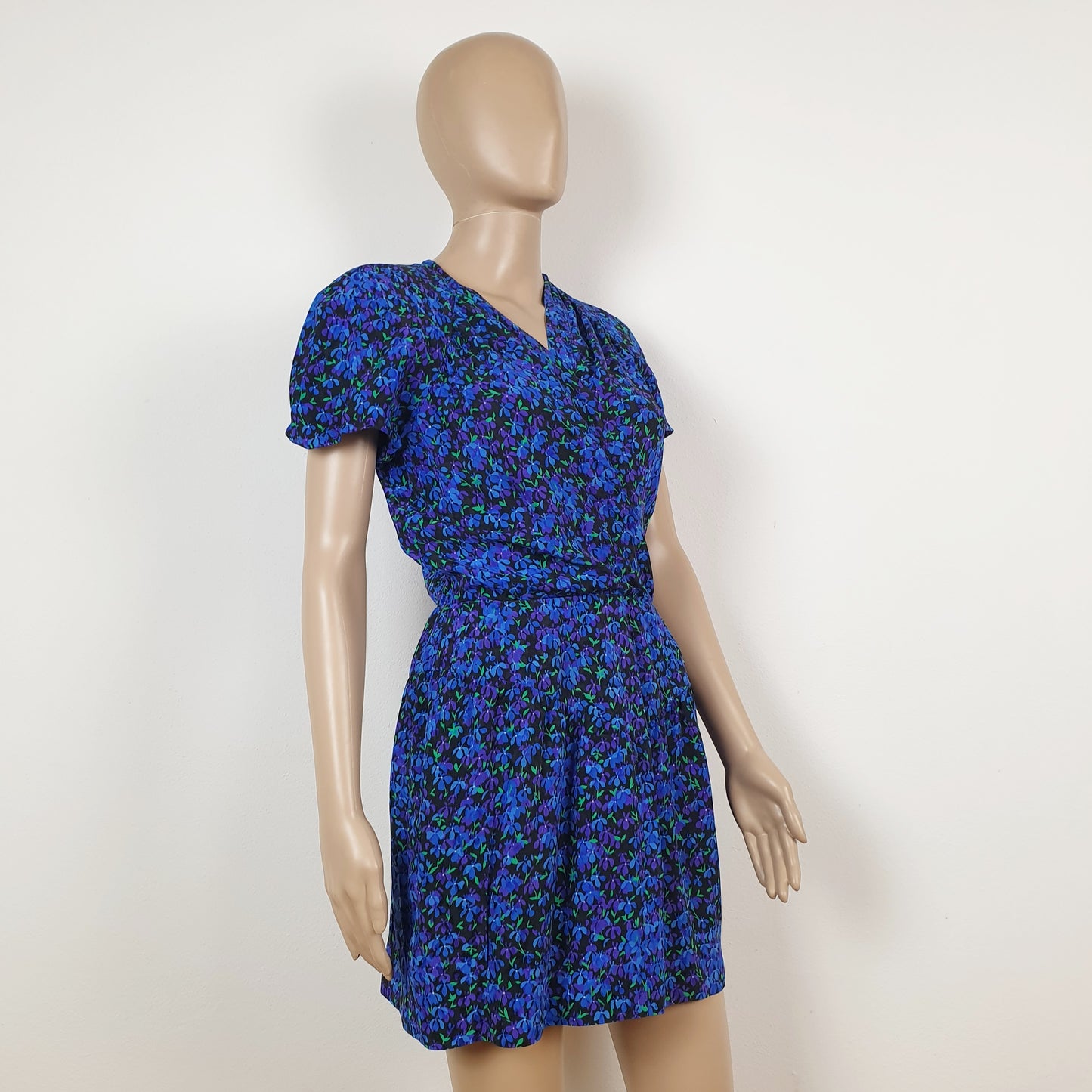 Vestito corto floreale Saint Laurent rive gauche