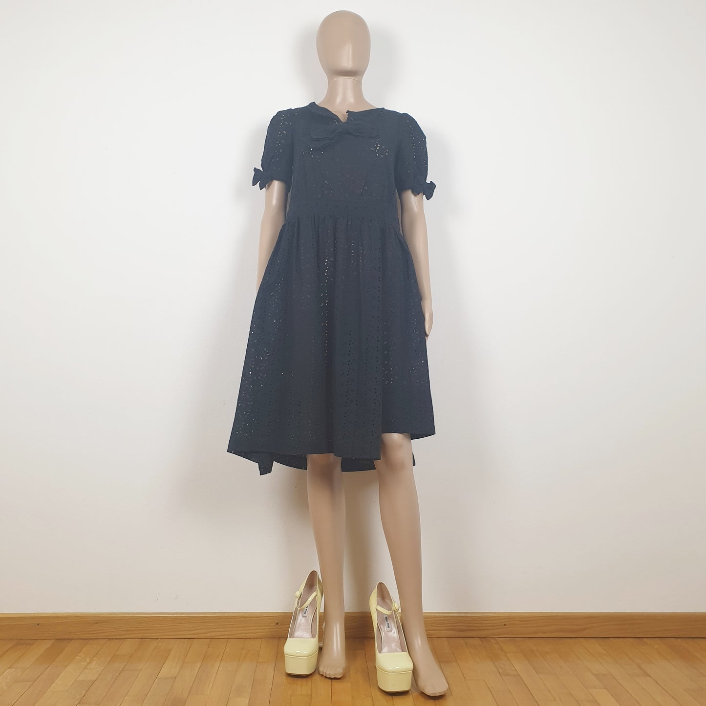 Abito Comme des Garcons pizzo nero