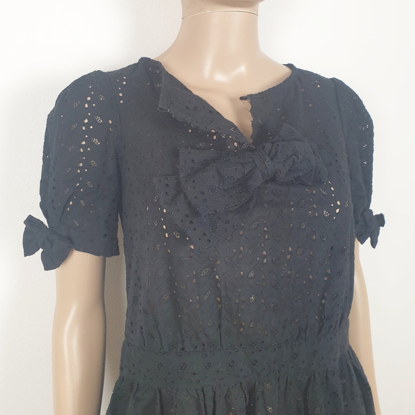 Abito Comme des Garcons pizzo nero