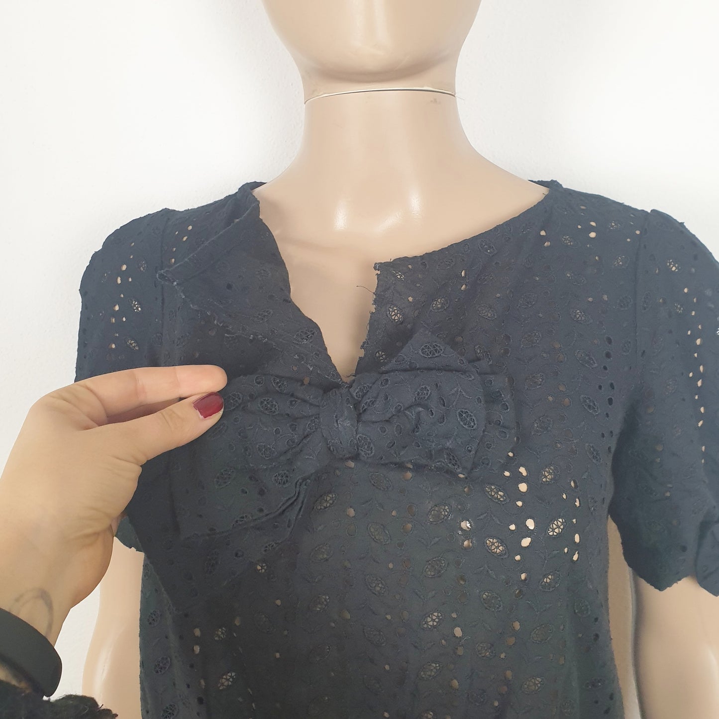 Abito Comme des Garcons pizzo nero