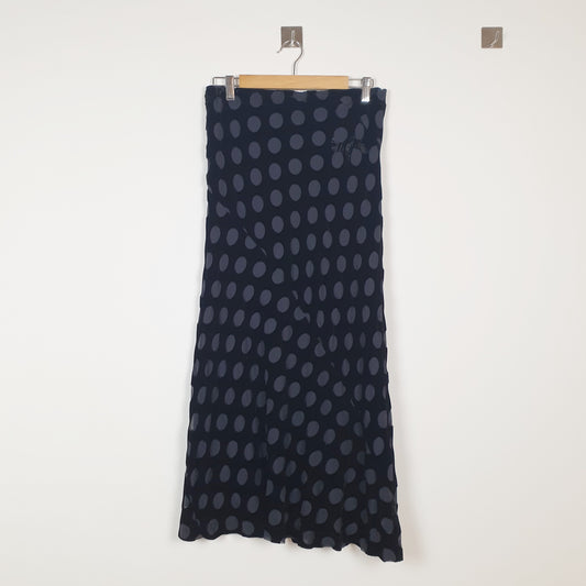 Gonna Comme des Garcons velluto liscio e pois