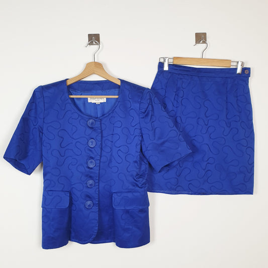 Completo Giacca e Gonna Ysl blu