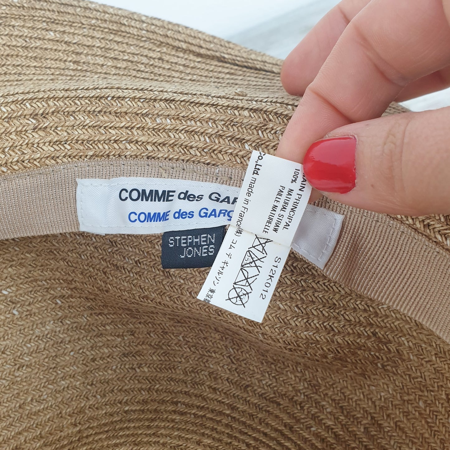 Cappello in paglia Stephen Jones per Comme des Garcons