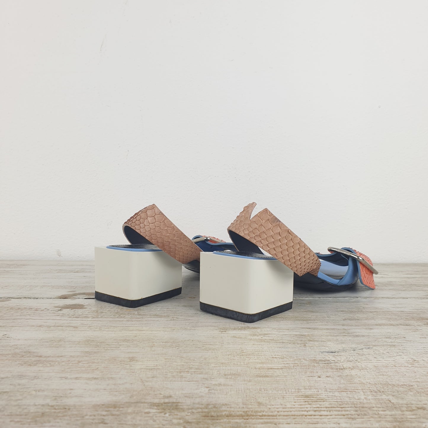 sandali Jil Sander multicolor tacco quadrato