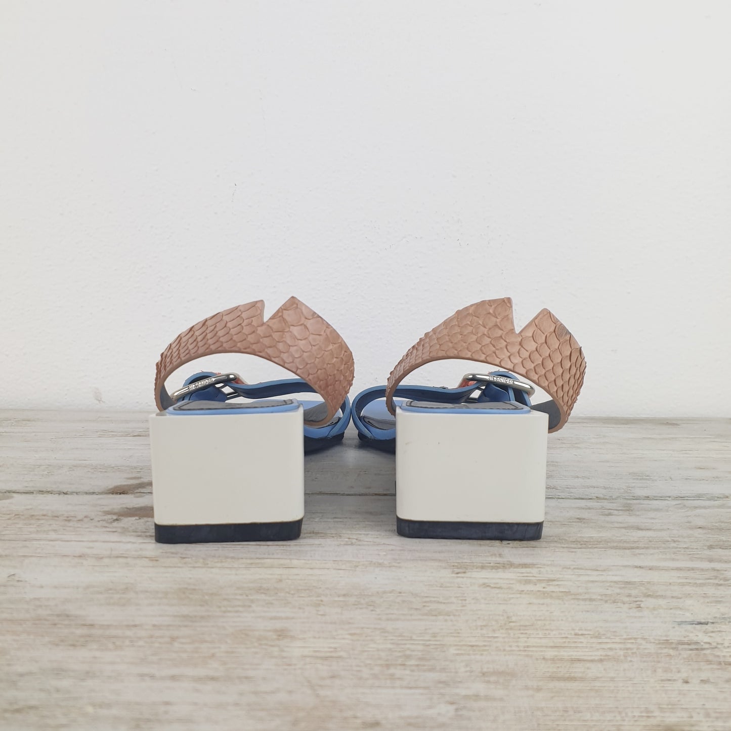 sandali Jil Sander multicolor tacco quadrato