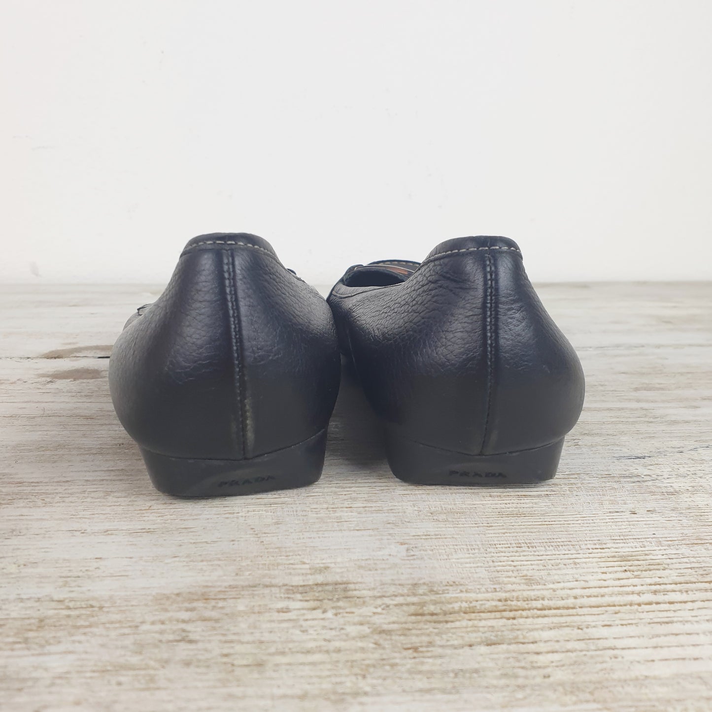 Mocassini Prada pelle nera nr.38.5