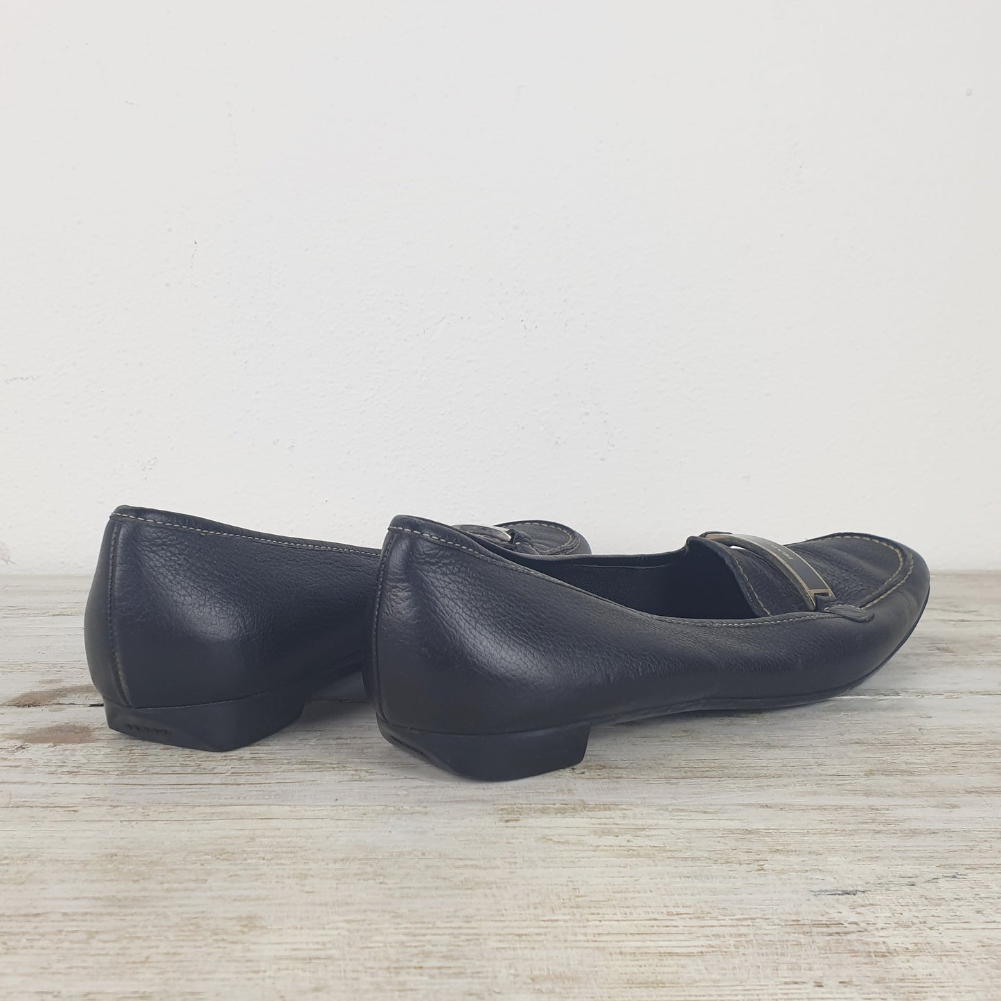 Mocassini Prada pelle nera nr.38.5