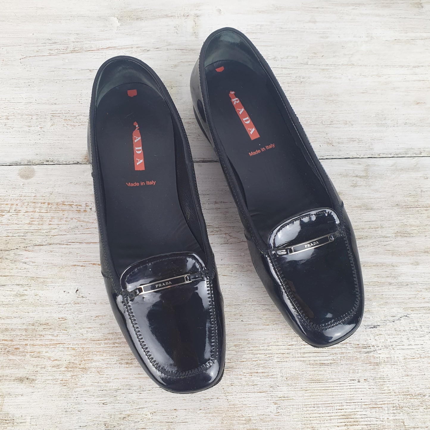 Mocassini Prada vernice nera nr.38
