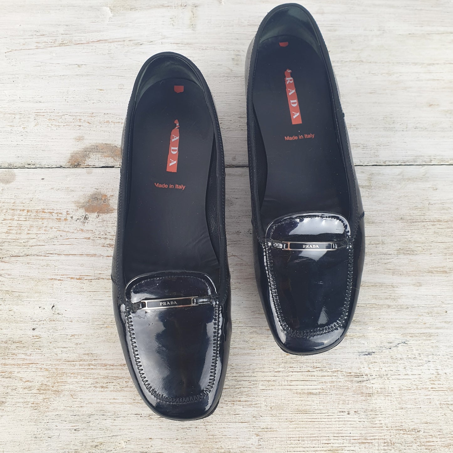 Mocassini Prada vernice nera nr.38