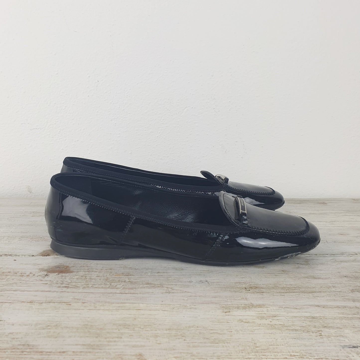 Mocassini Prada vernice nera nr.38